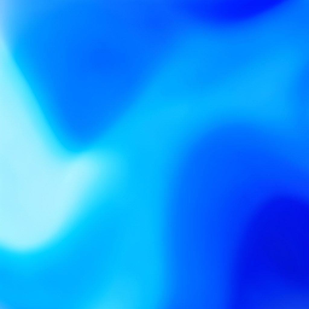 Abstract gradient background in cool blue tones with soft rounded shapes, calm and clean mood